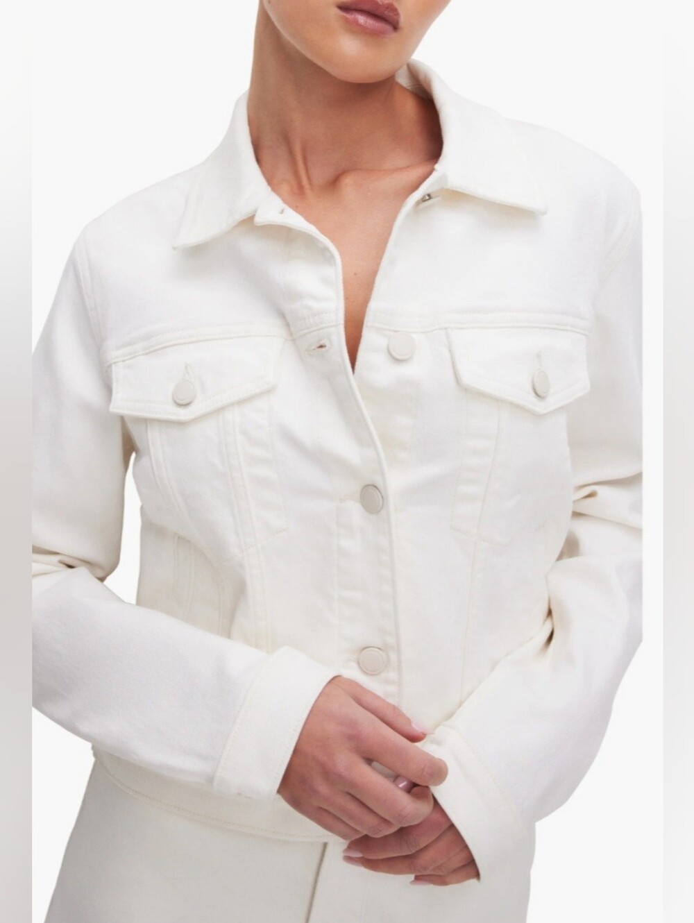GOOD AMERICAN Denim Jacket Sz. SM $178 NWT